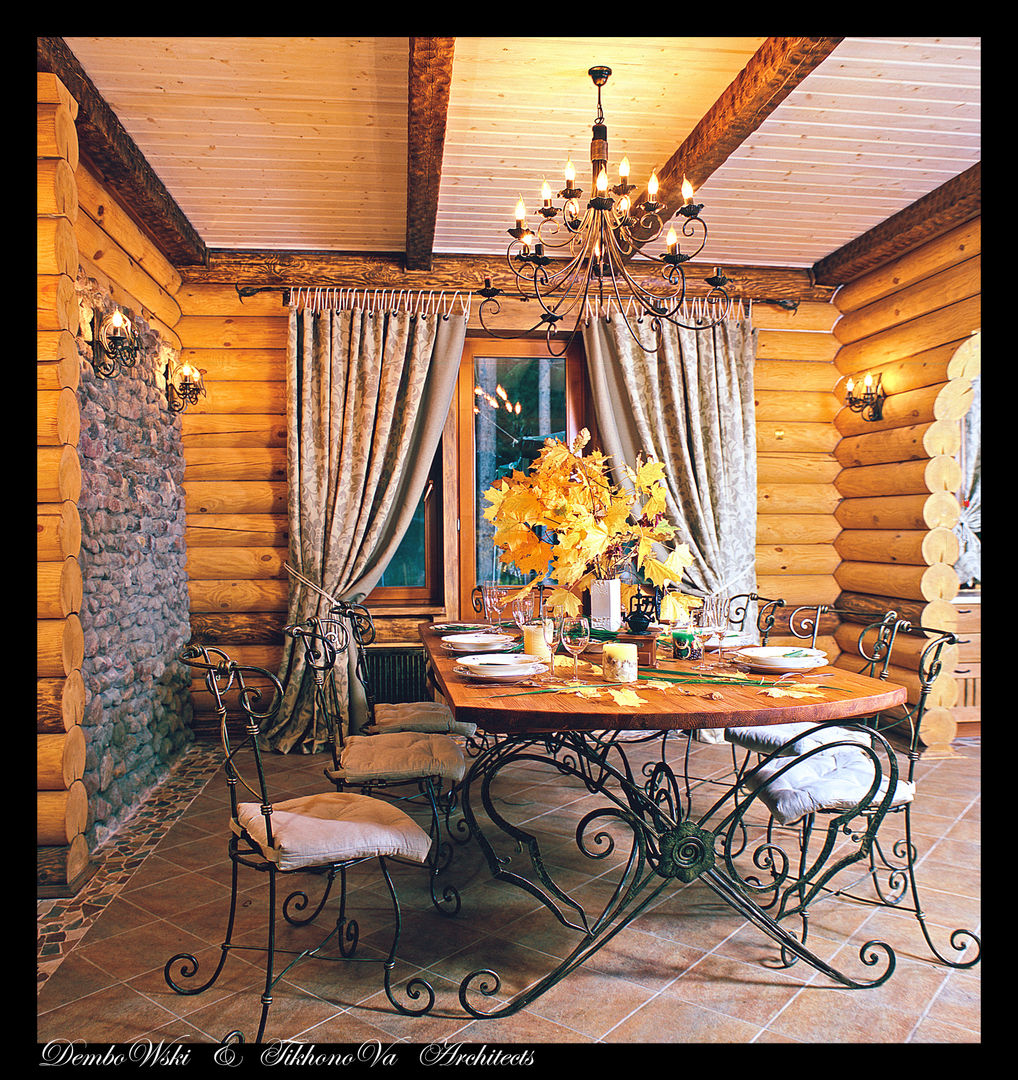 В гостях у сказки, D&T Architects D&T Architects Country style dining room