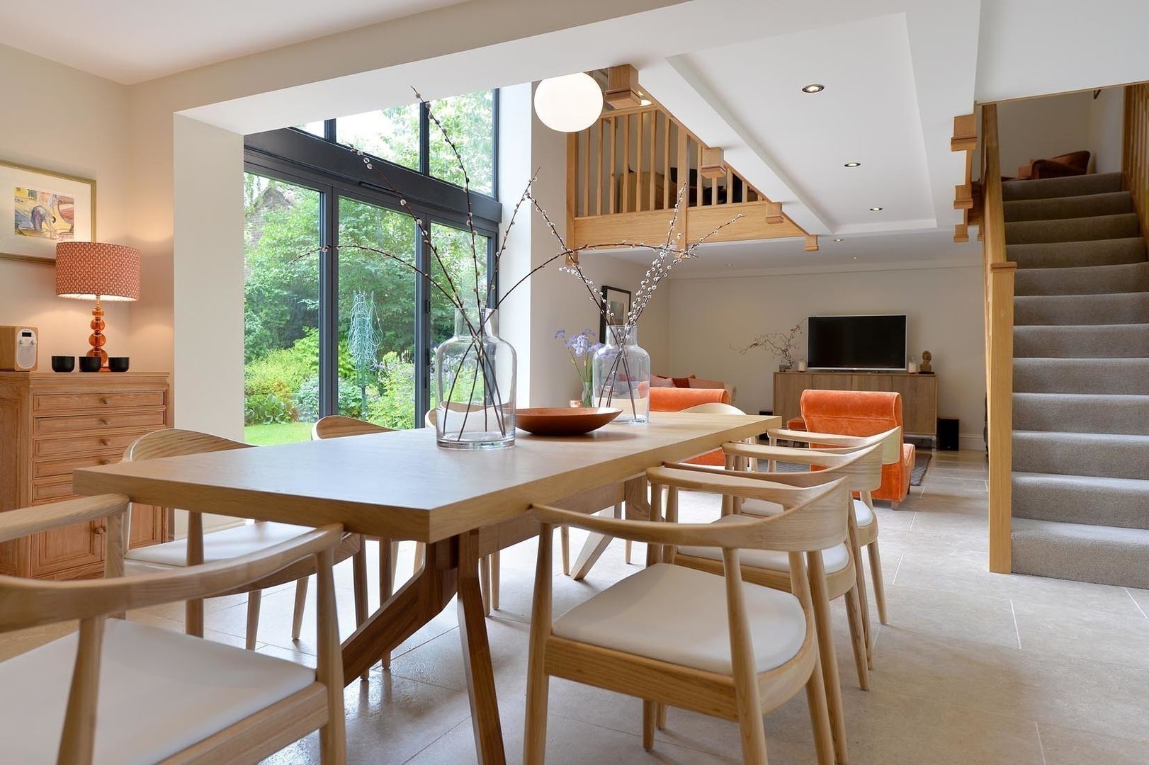 Contemporary Barn Conversion Natalie Davies Interior Design Nowoczesny salon