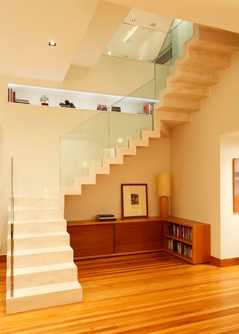 Cobertura Jardim Botanico, andre piva arquitetura andre piva arquitetura Modern corridor, hallway & stairs