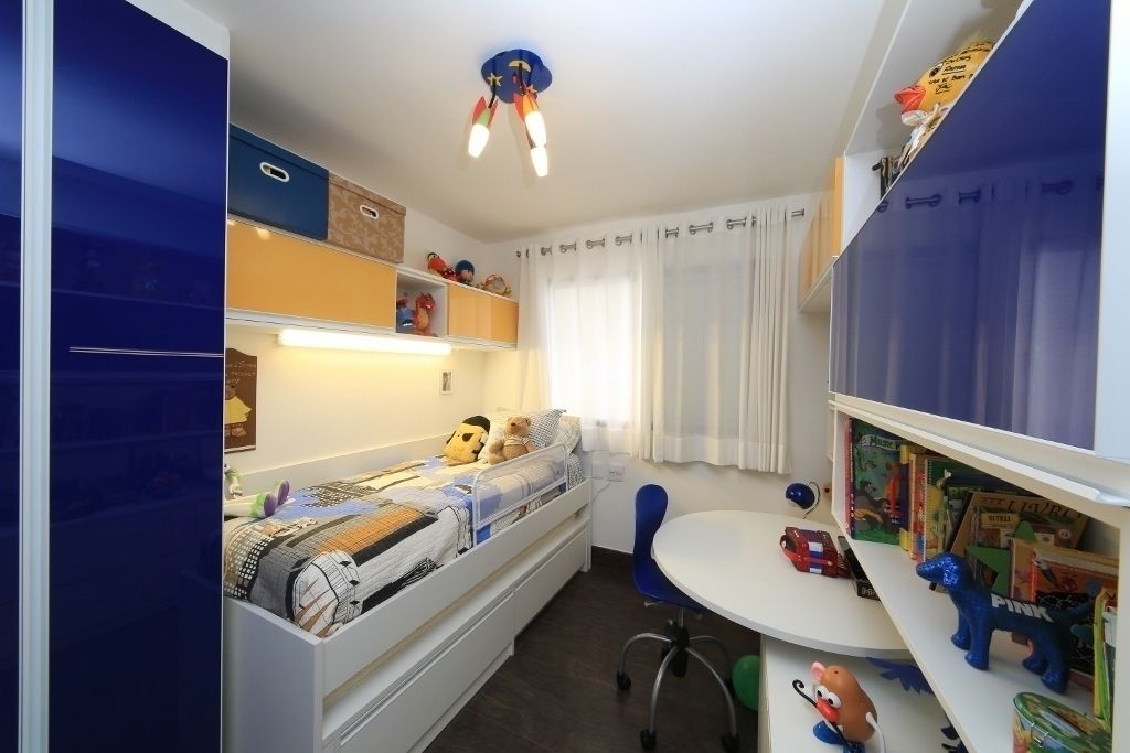 Apartamento colorido - Moema, São Paulo, Item 6 Arquitetura e Paisagismo Item 6 Arquitetura e Paisagismo Dormitorios infantiles modernos:
