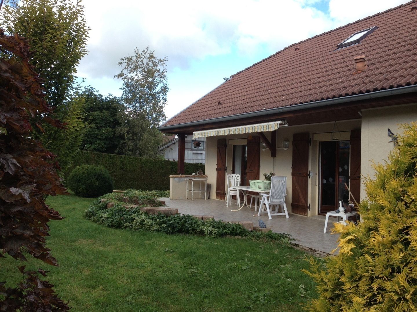 EXTENSION DE MAISON ET NOUVELLE TERRASSE, PYXIS Home Design PYXIS Home Design Country style balcony, veranda & terrace