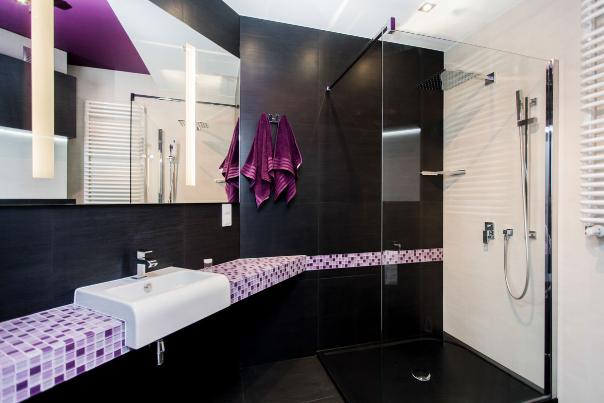 Apartament Dwupoziomowy, Tarna Design Studio Tarna Design Studio Modern Bathroom