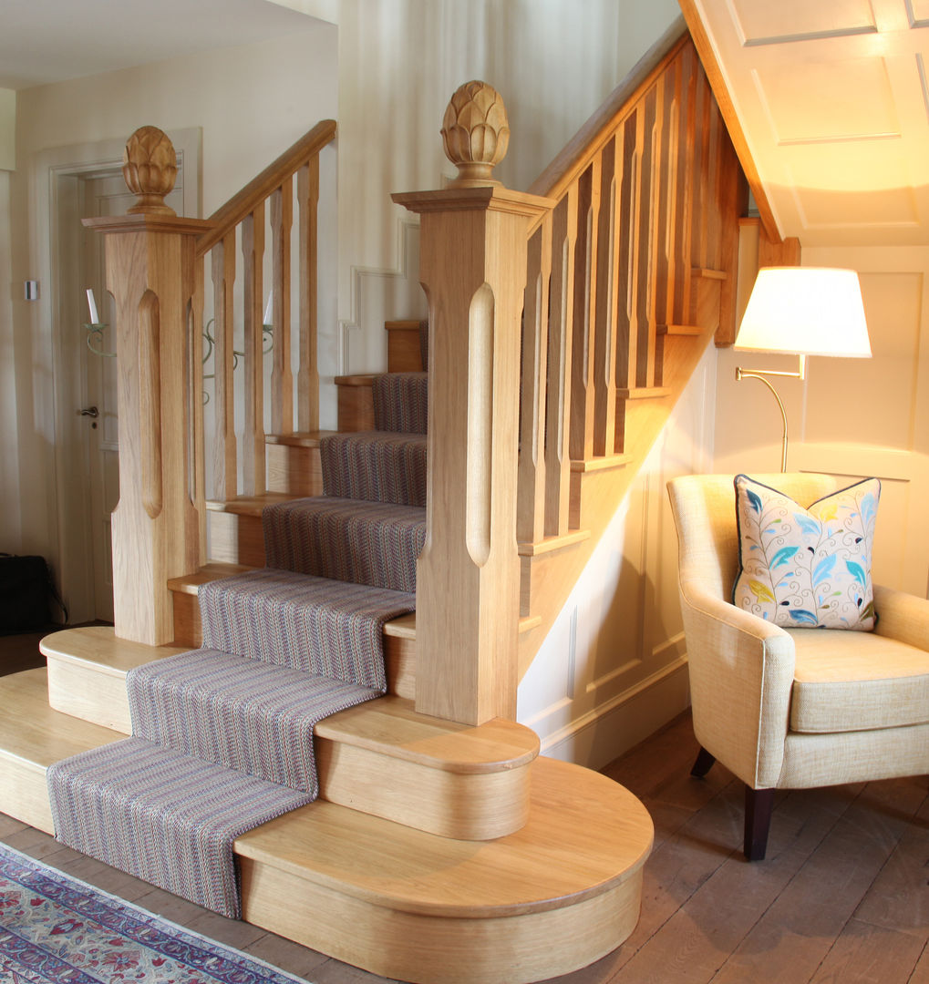 Stairs JBA Architecture Classic style corridor, hallway and stairs