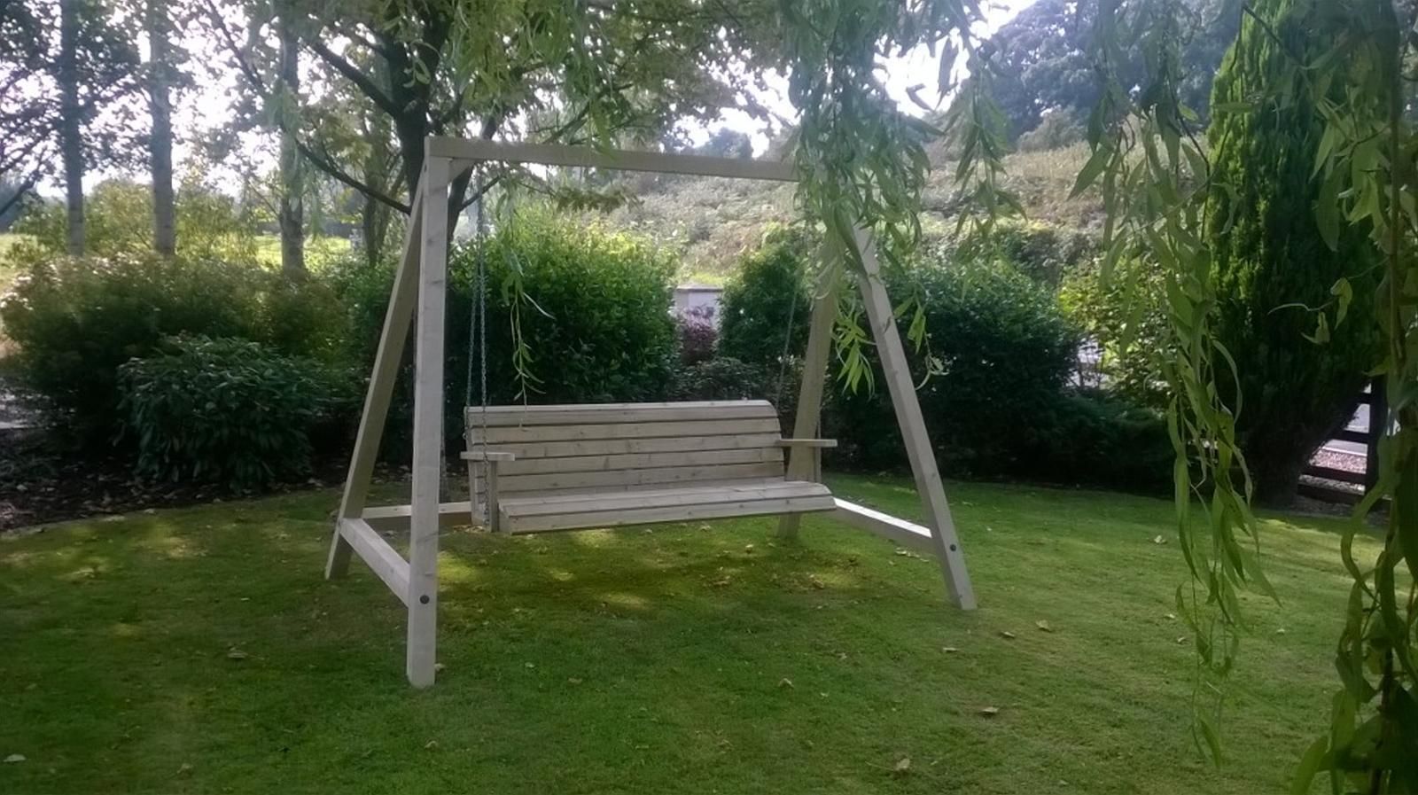 Outdoor Garden Swing NI Climbing Frames สวน