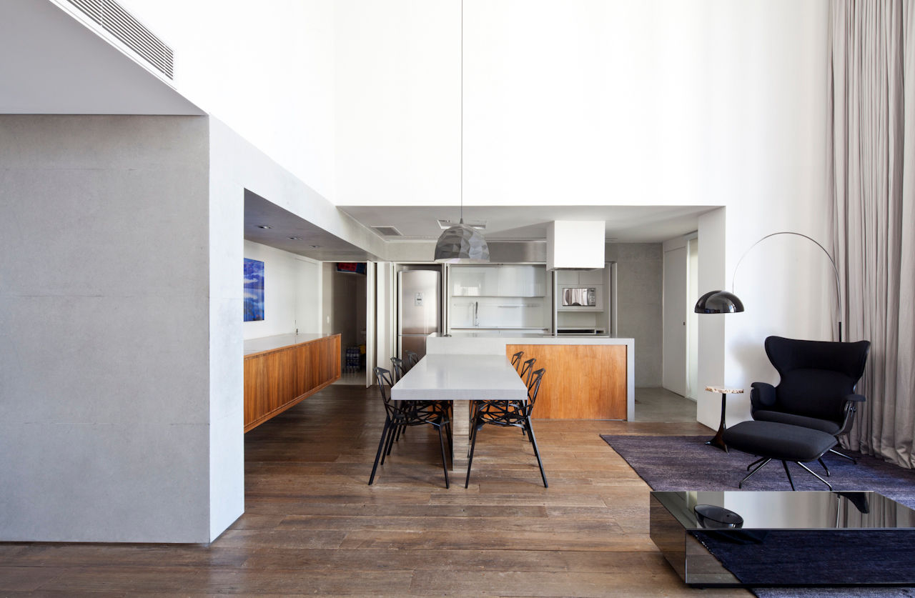 Apartamento Bonsai - Meireles Pavan Arquitetura, Meireles Pavan arquitetura Meireles Pavan arquitetura Minimalist dining room