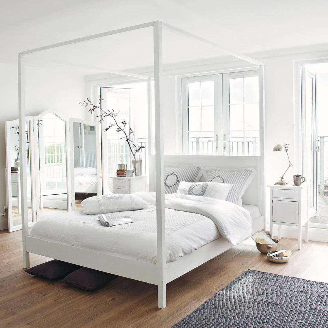 White, classic, scandinavian sleeping 99chairs Scandinavian style bedroom Beds & headboards