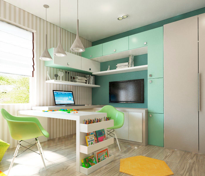 Акварельные карандаши, Sweet Hoome Interiors Sweet Hoome Interiors Habitaciones para niños de estilo moderno