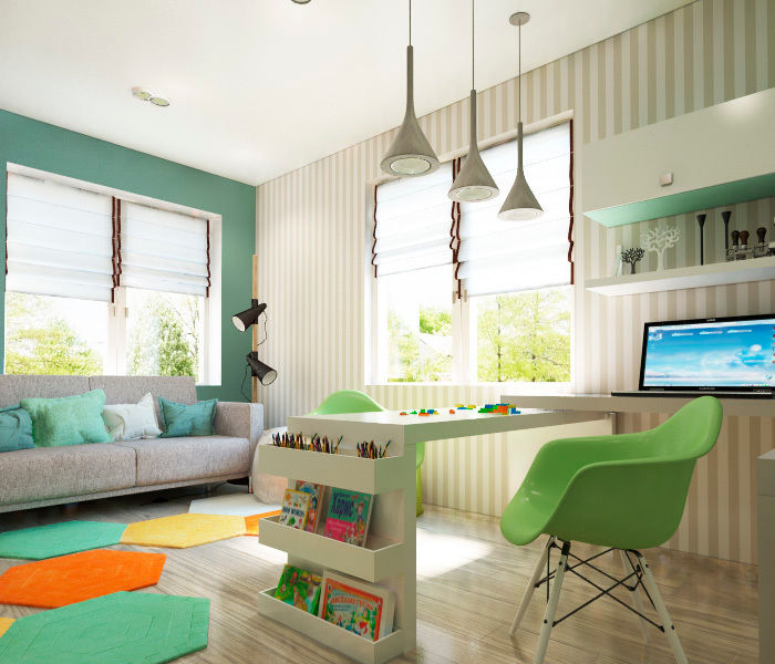 Акварельные карандаши, Sweet Hoome Interiors Sweet Hoome Interiors Moderne kinderkamers