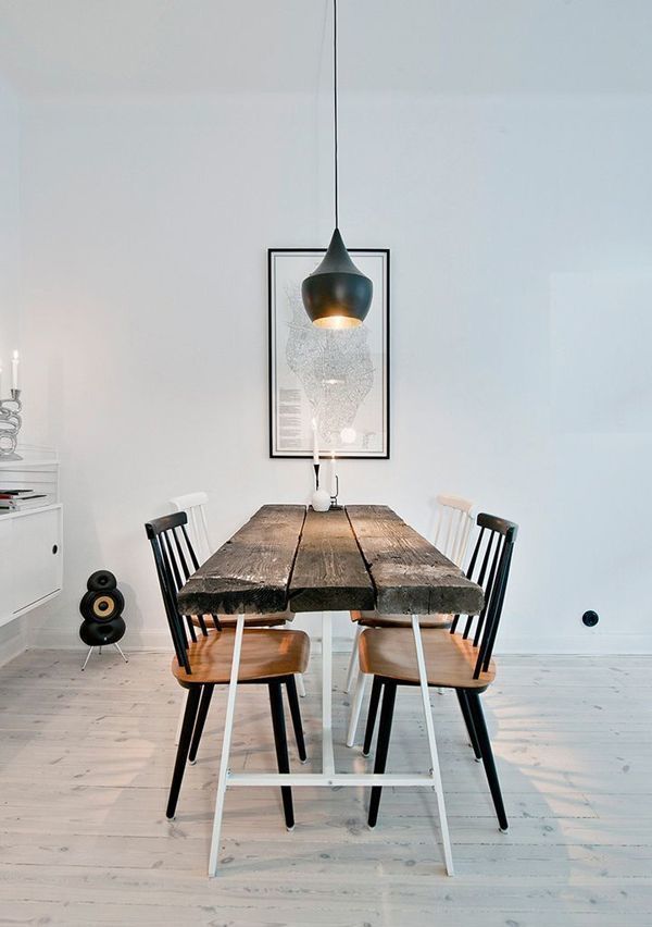 Modern, rustic eating 99chairs Столовая комната в рустикальном стиле Столы