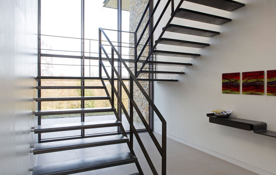 Stone House, The Manser Practice Architects + Designers The Manser Practice Architects + Designers Modern corridor, hallway & stairs