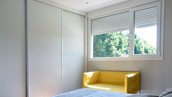 Dormitorio de una Casa Cube de 100 metros cuadrados homify Cuartos de estilo moderno