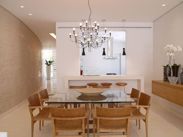 Residência Sorocaba, Denise Barretto Arquitetura Denise Barretto Arquitetura Modern dining room