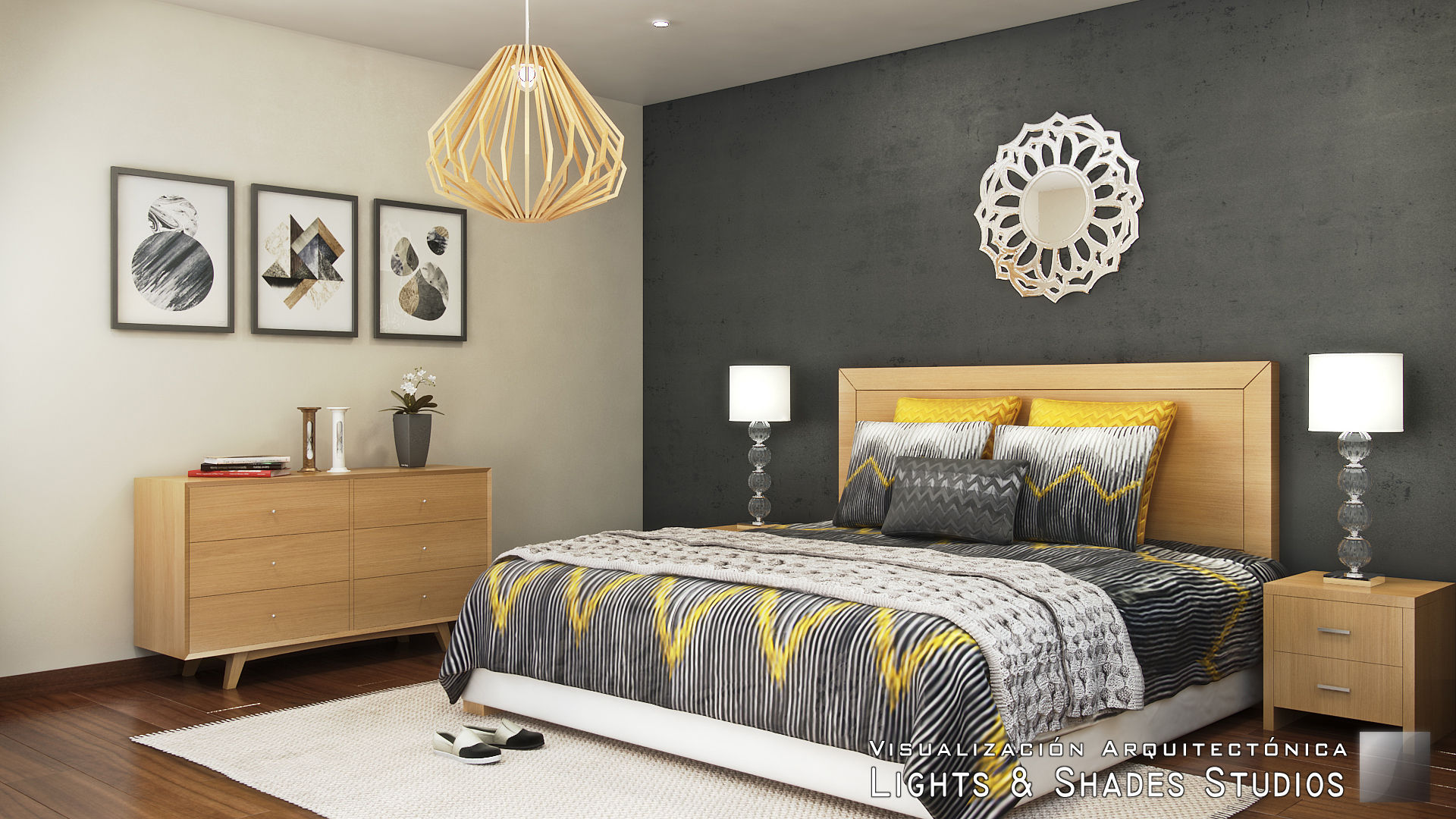 Main Bedroom, Lights & Shades Studios Lights & Shades Studios Kamar Tidur Modern