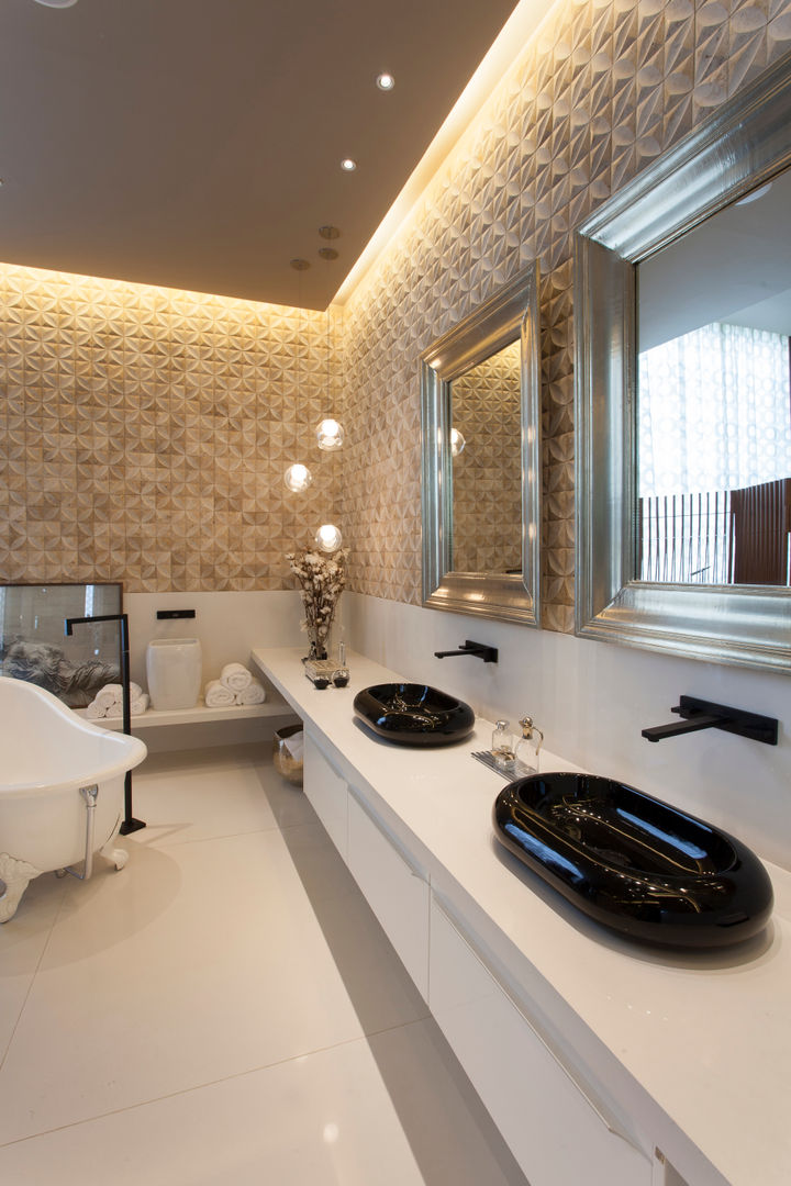 Loft do Casal, Denise Barretto Arquitetura Denise Barretto Arquitetura Modern bathroom