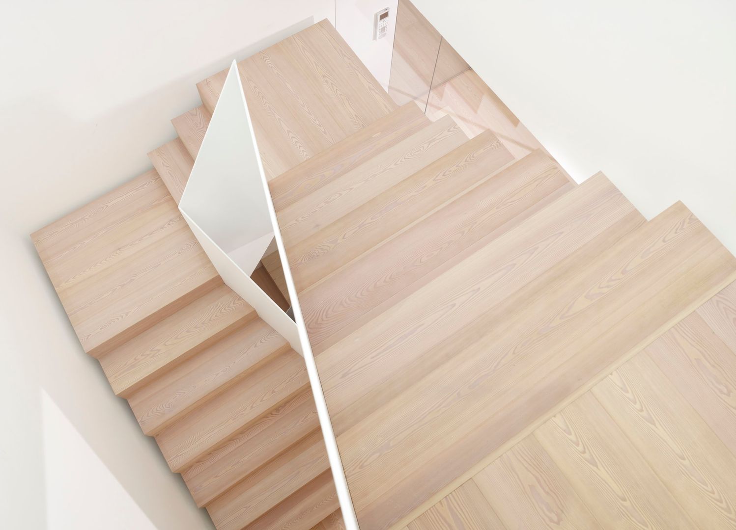 homify Minimalist corridor, hallway & stairs