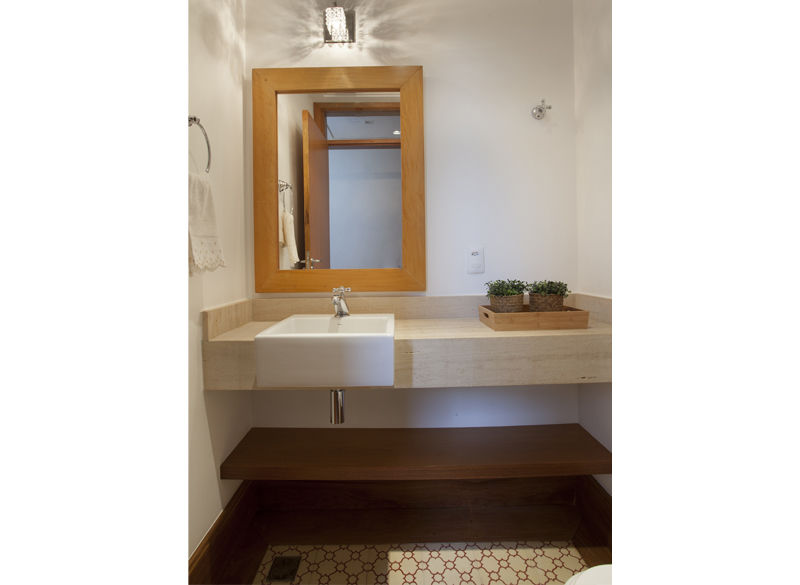 Residência Vale do Itamaracá, Cria Arquitetura Cria Arquitetura Phòng tắm phong cách mộc mạc