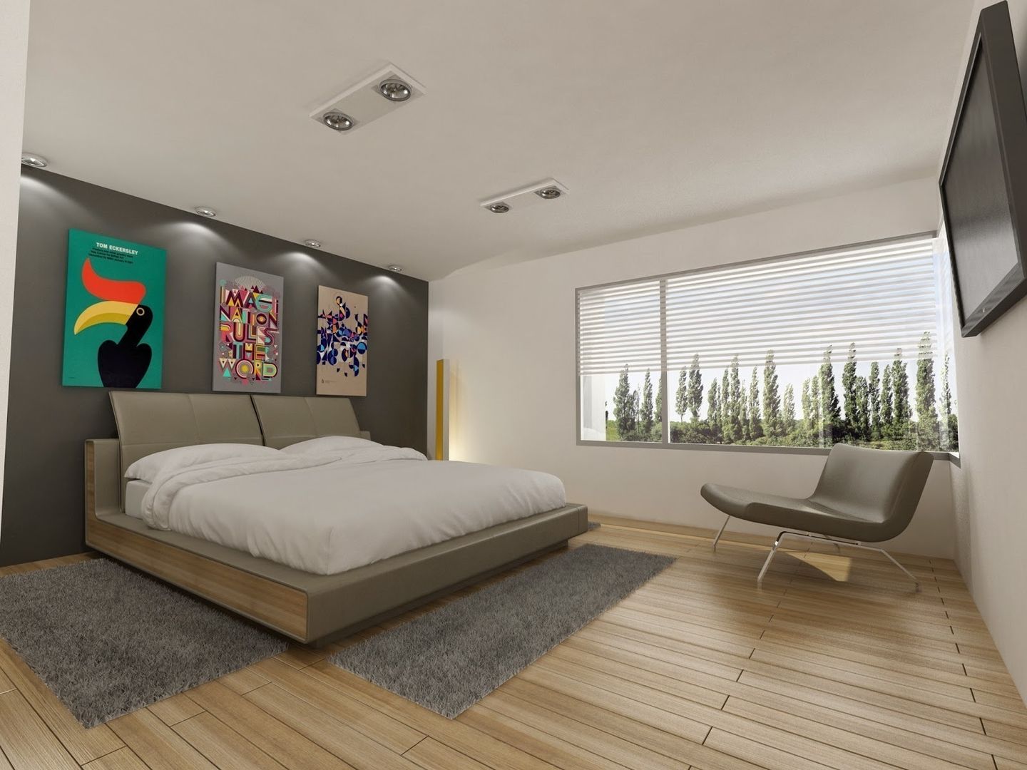 Vivienda Unifamiliar en Plottier, Neuquen, Patagonia, Chazarreta-Tohus-Almendra Chazarreta-Tohus-Almendra Modern Bedroom