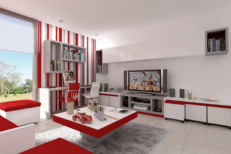 Renders interiores, Entretrazos Entretrazos Modern nursery/kids room