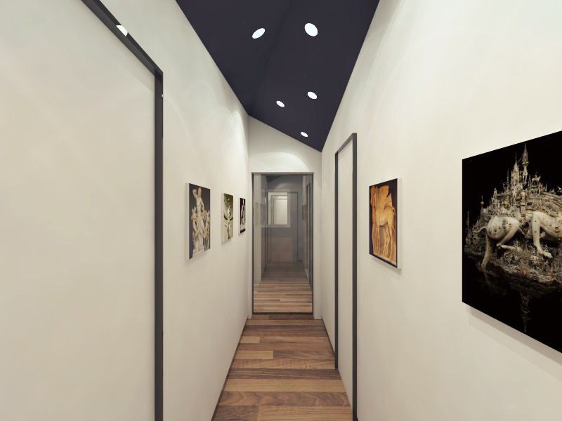 Квартира в ЖК "Дирижабль", AFTER SPACE AFTER SPACE Minimalist corridor, hallway & stairs