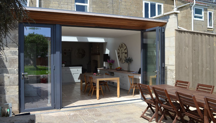 Kitchen dining extension homify Modern windows & doors