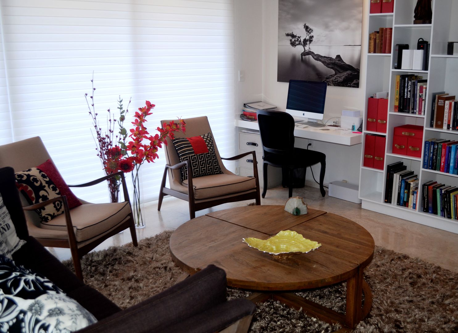 Sala Departamento Oriana Sandra Molina Livings de estilo ecléctico Accesorios y decoración