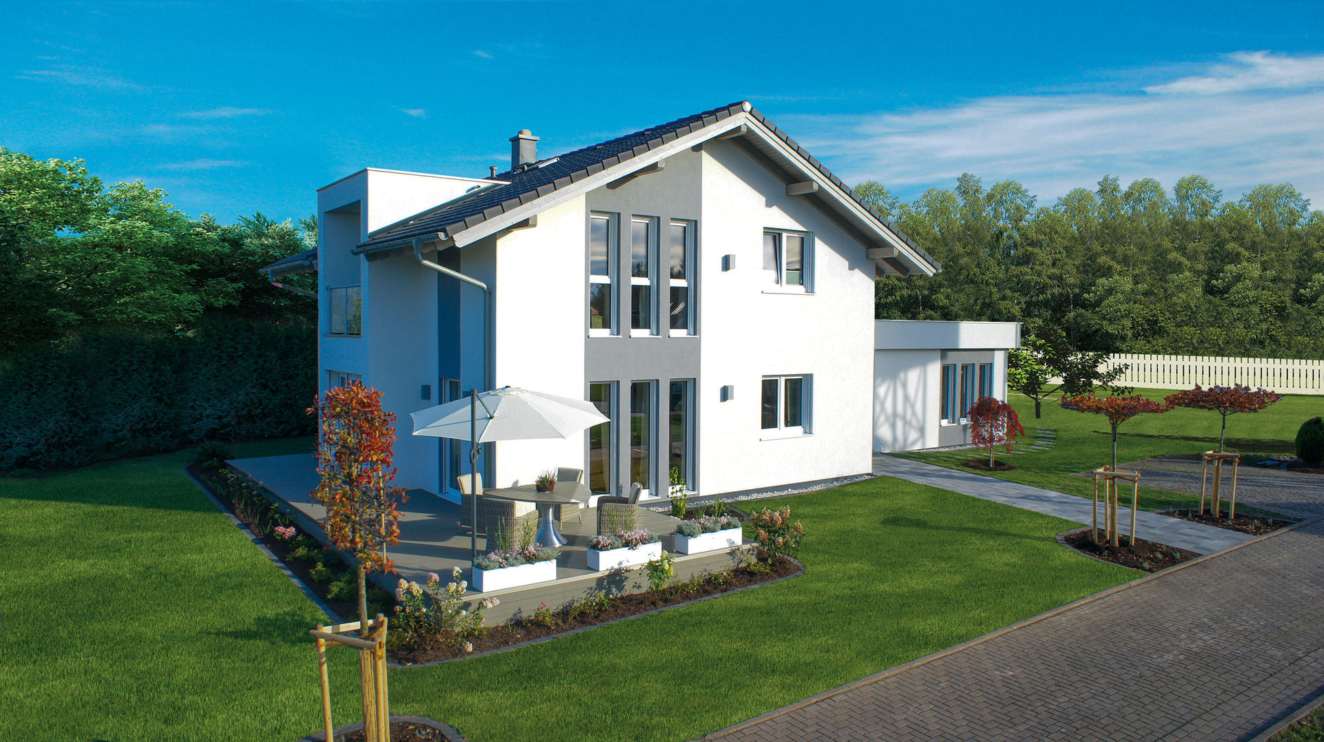 ELK Living 153, ELK Fertighaus GmbH ELK Fertighaus GmbH Casas de estilo moderno