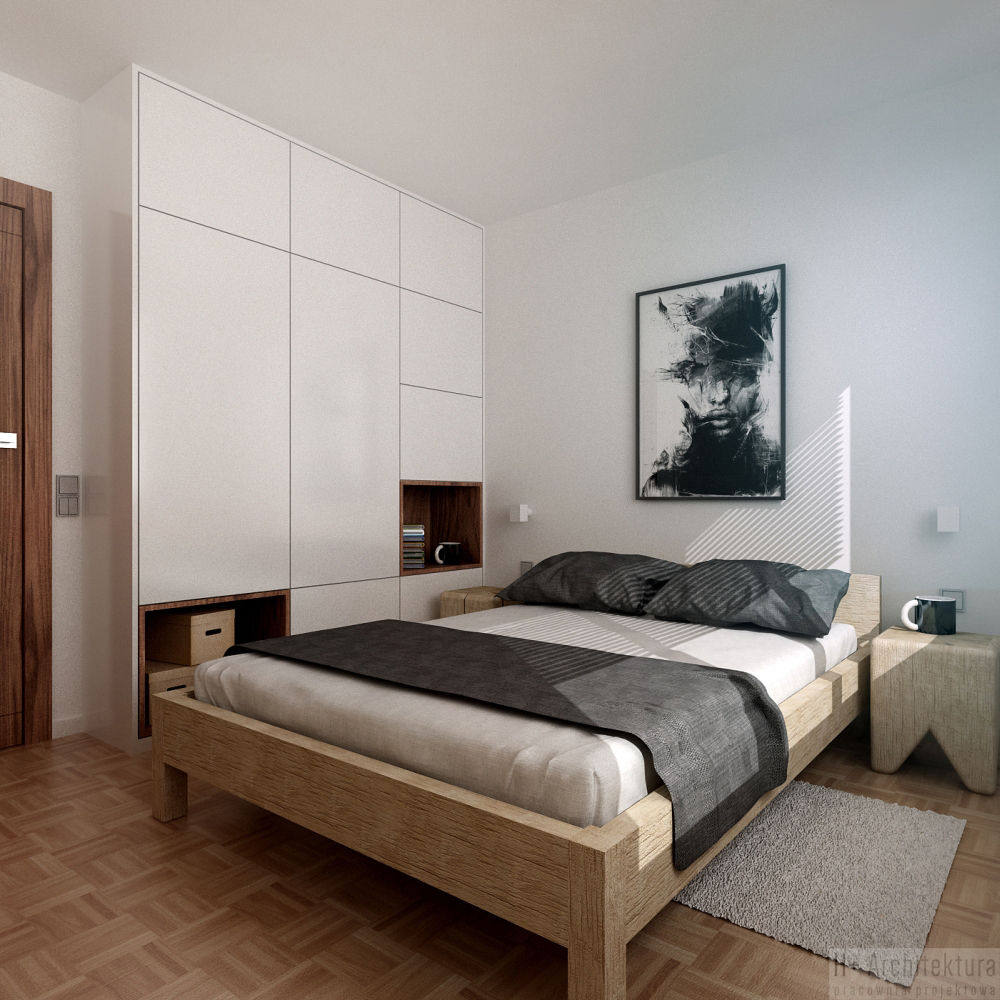 Poturzyńska | Lublin, H+ Architektura H+ Architektura Modern style bedroom