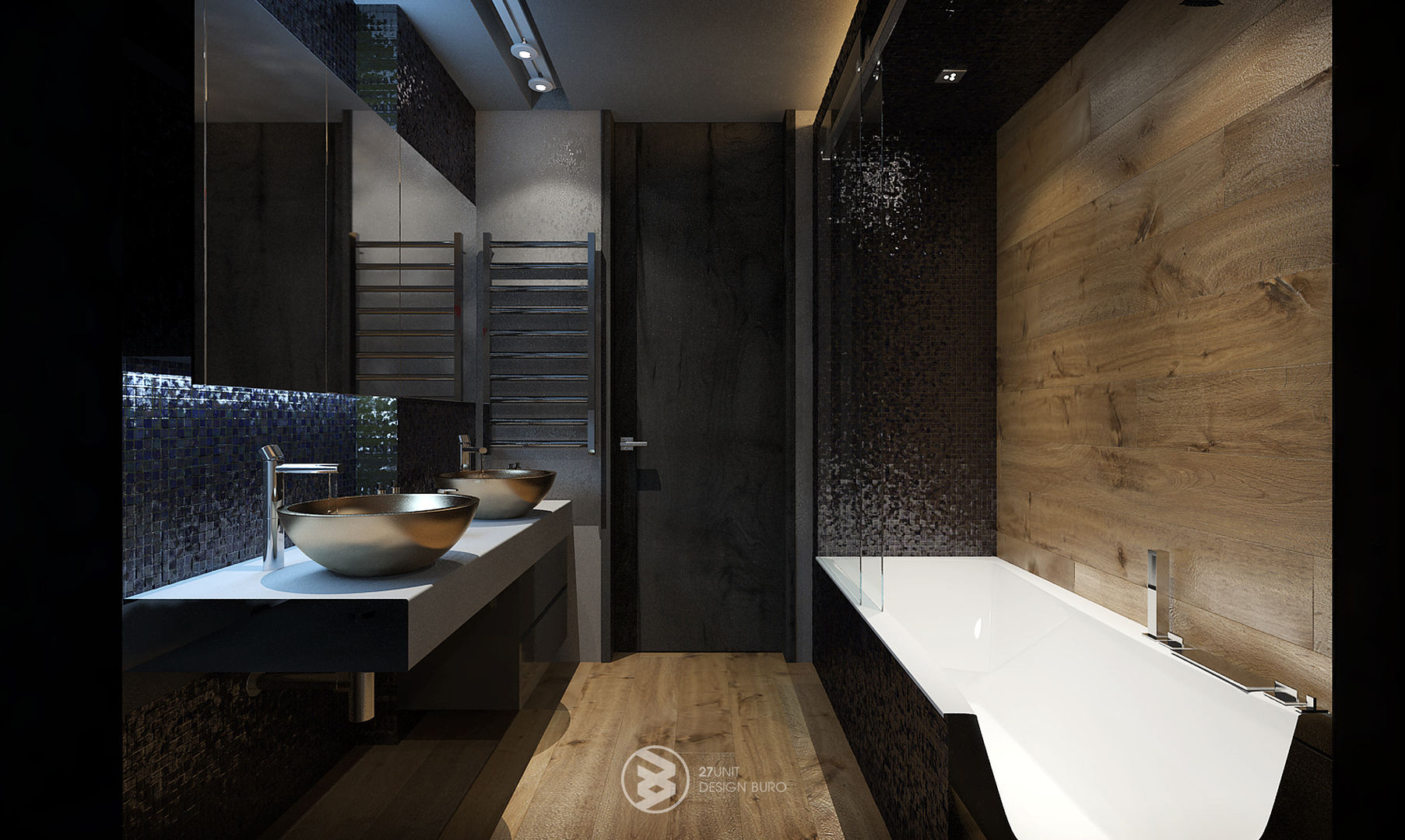 Квартира в Броварах 2, 27Unit design buro 27Unit design buro Eclectic style bathroom