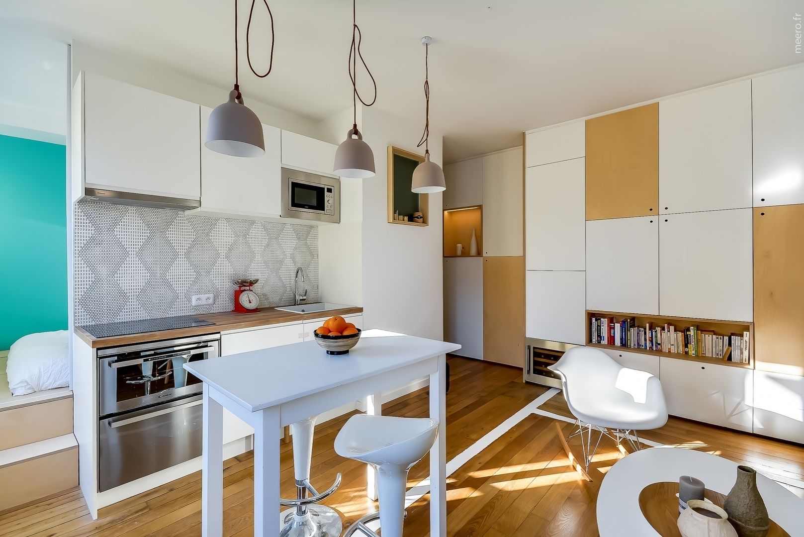 Appartement parisien, Meero Meero Cocinas modernas: Ideas, imágenes y decoración