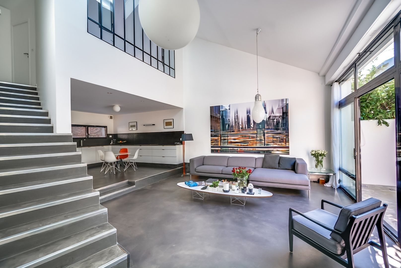 Appartement parisien, Meero Meero 现代客厅設計點子、靈感 & 圖片