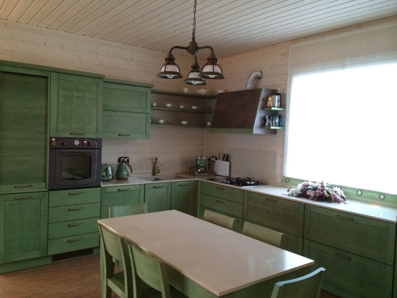 Country kitchen eco green Fausti cucine arredamenti Cucina in stile rustico