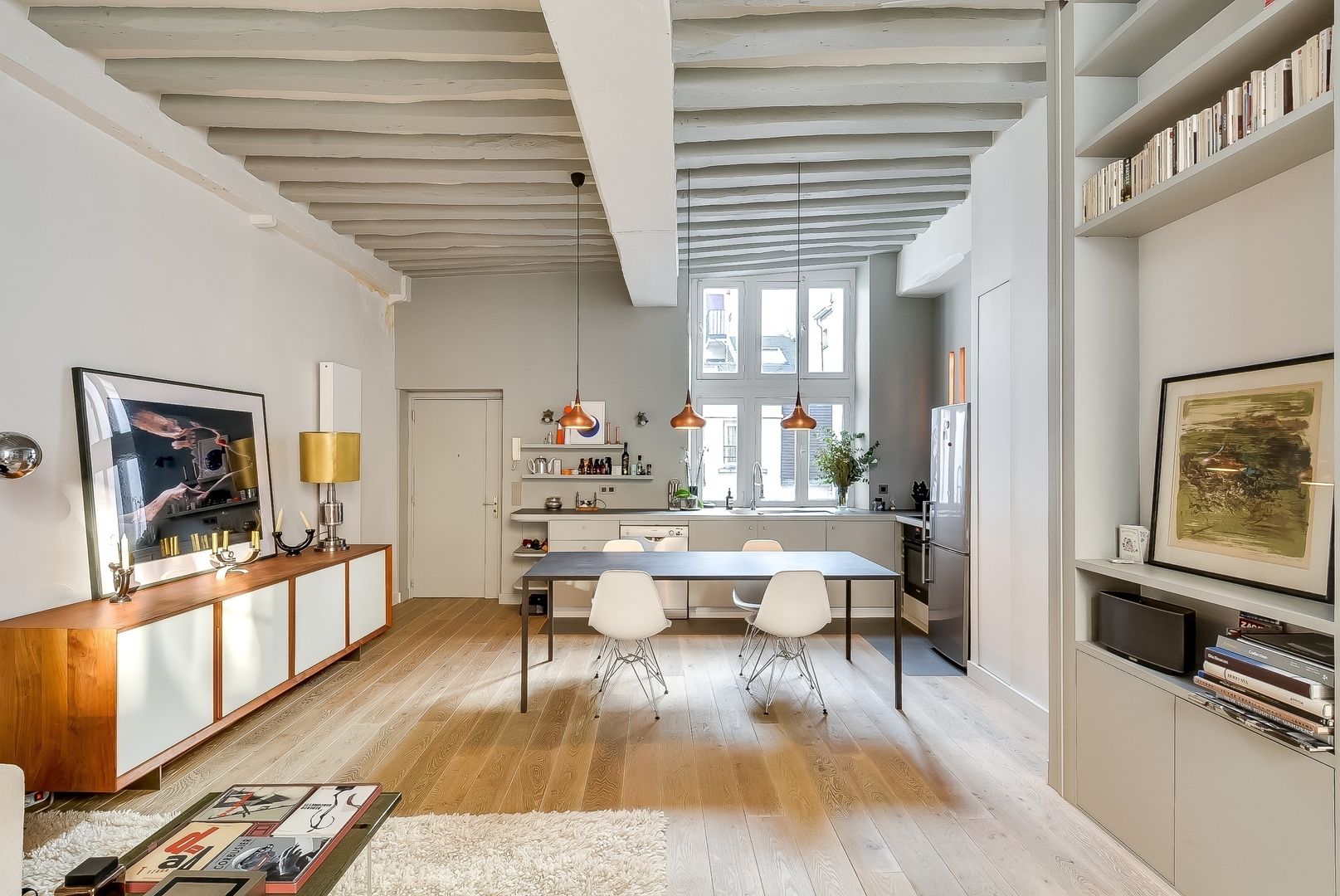 Appartement Paris, Meero Meero Endüstriyel Yemek Odası