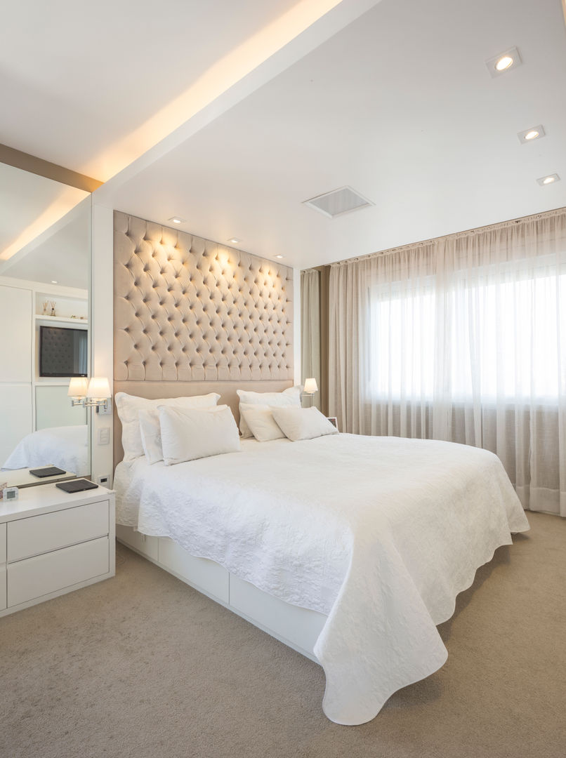 NRT | Dormitório Casal, Kali Arquitetura Kali Arquitetura Modern style bedroom