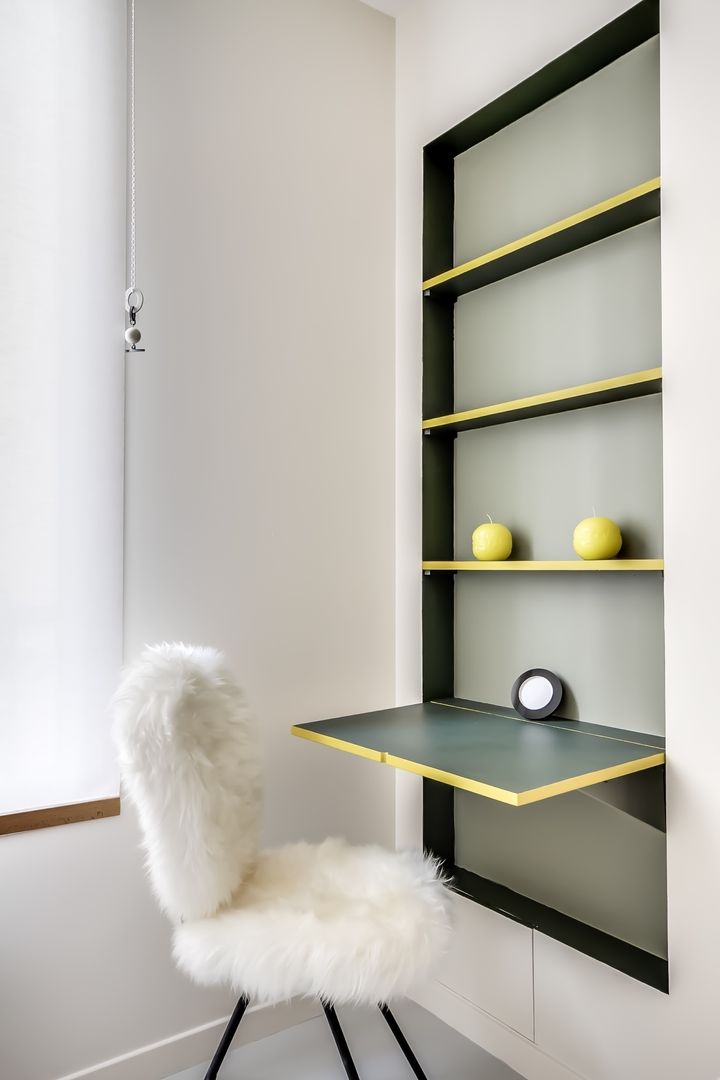 Appartement à Paris, Meero Meero Oficinas de estilo minimalista