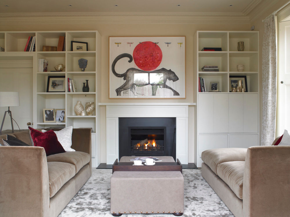 Family snug, Manor Farm, Oxfordshire Concept Interior Design & Decoration Ltd Salas de estar modernas
