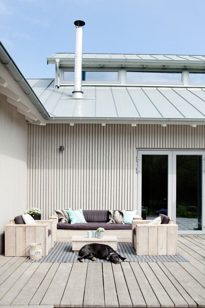 Haus Trittau, raphaeldesign raphaeldesign Scandinavian style balcony, veranda & terrace