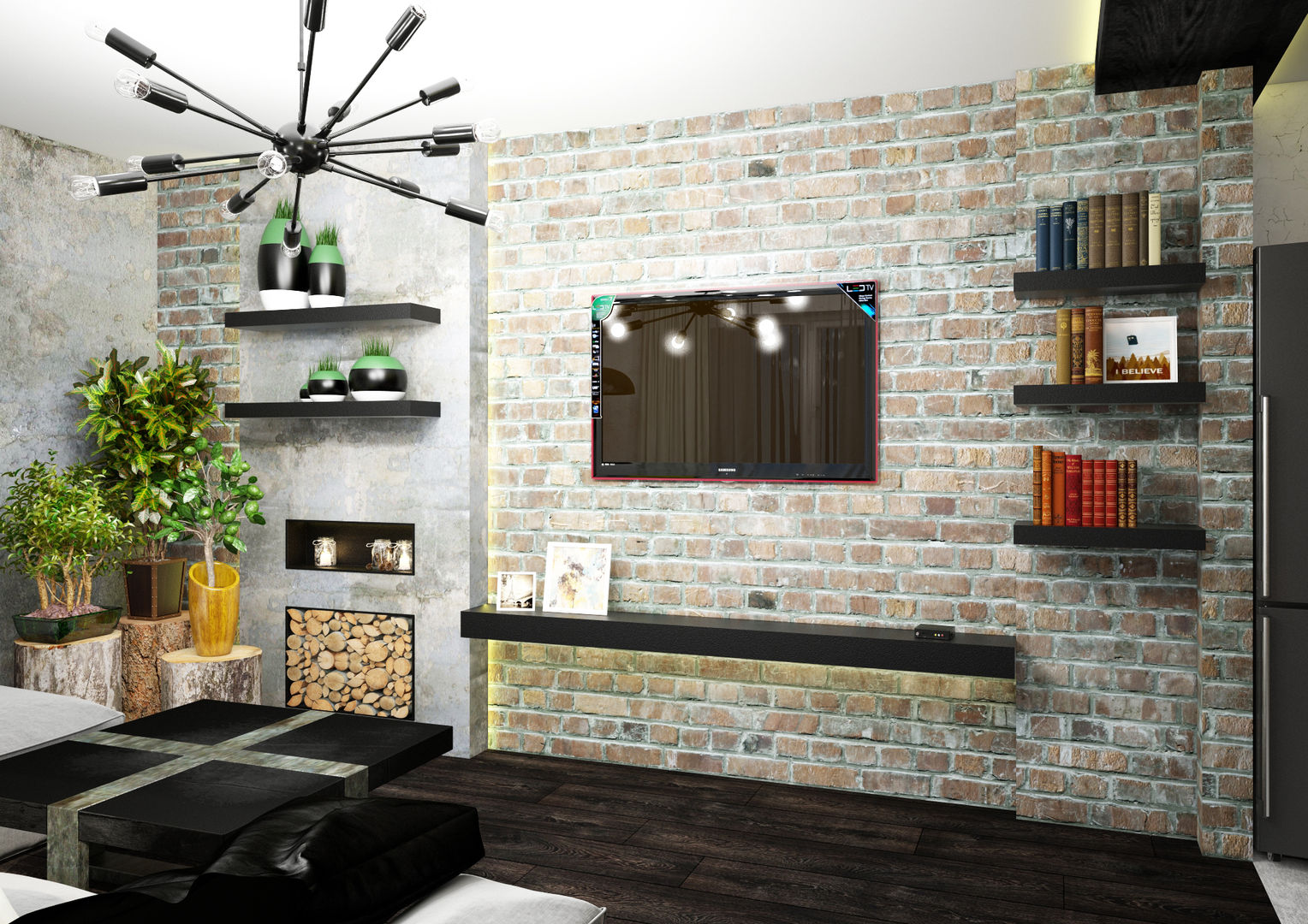 Креатив лофта, AbcDesign AbcDesign Industrial style living room