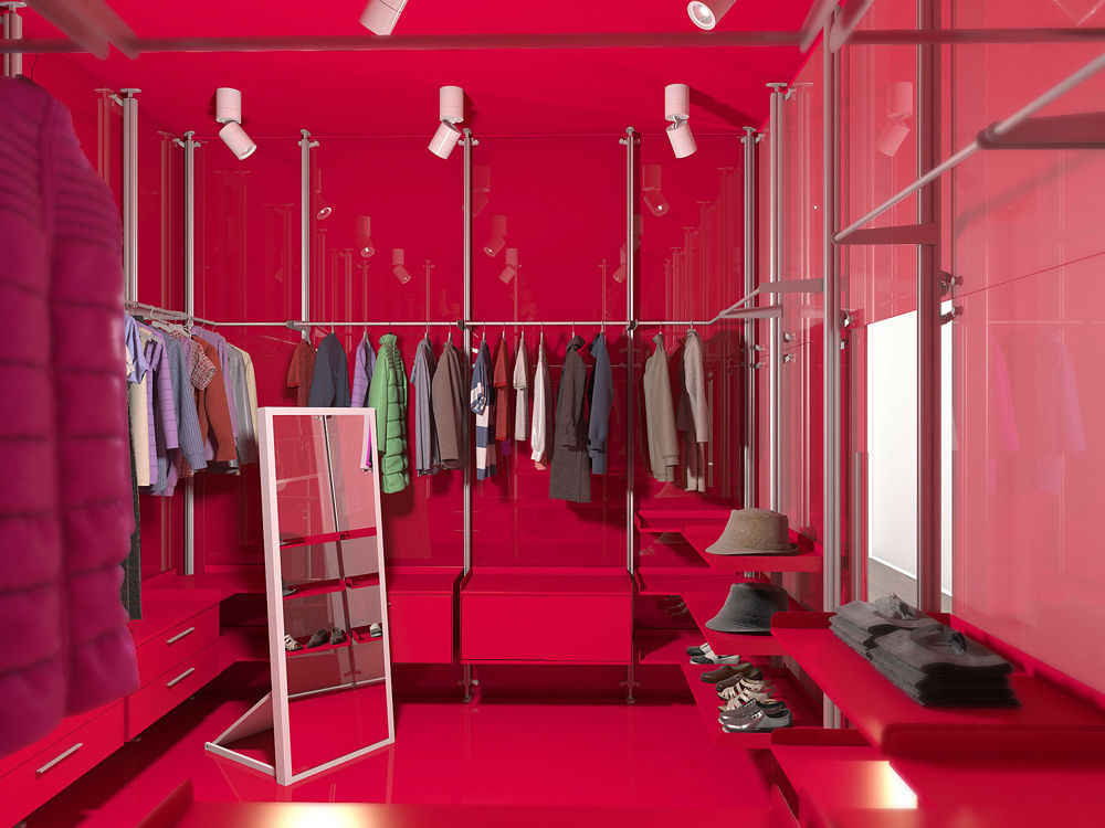 ultra modern, Nox Nox Minimalist dressing room