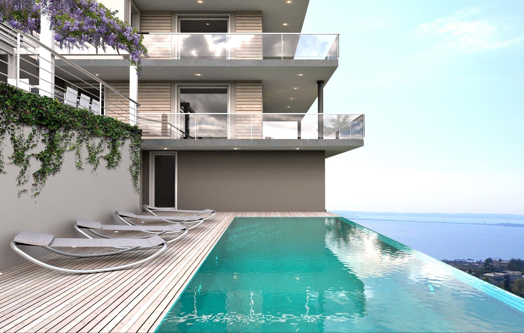 Restyling villa residenziale lago di garda , ARTREADY ARTREADY Kolam Renang Modern