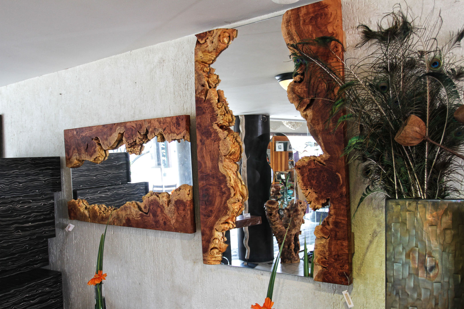Mirror Cenquizqui Baños de estilo rústico Espejos