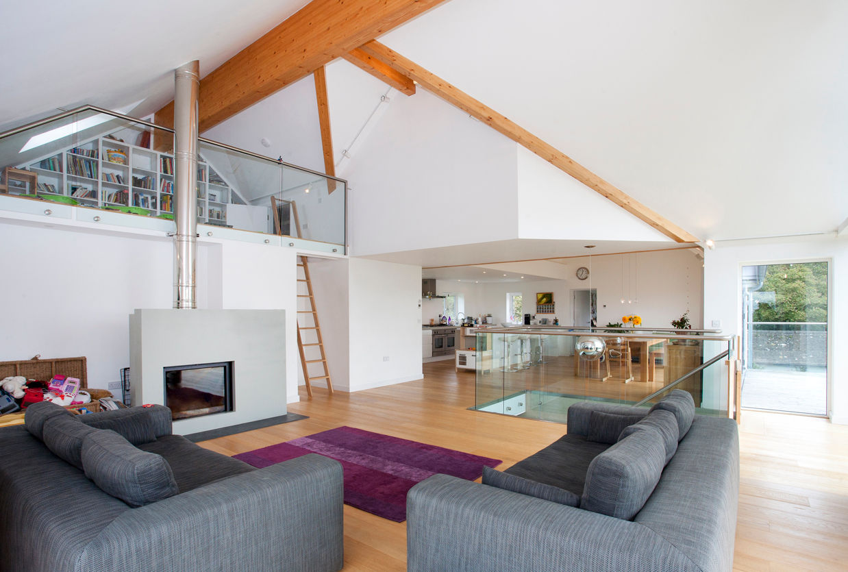 Contemporary Home, Bude, Cornwall homify ห้องนั่งเล่น