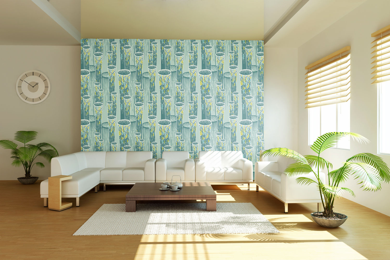 Flutes Elegant Vertical Stripe Graphic Wallpaper Interiors by Element Walls Wallpaper