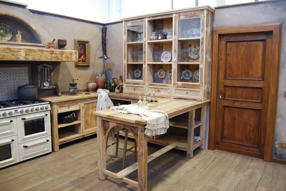 Cucina Country, Porte del Passato Porte del Passato Rustic style kitchen Bench tops