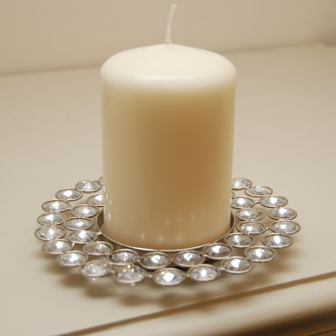 Jewelled Pillar Candleholder Adventino Гостиная в классическом стиле Аксессуары и декорации