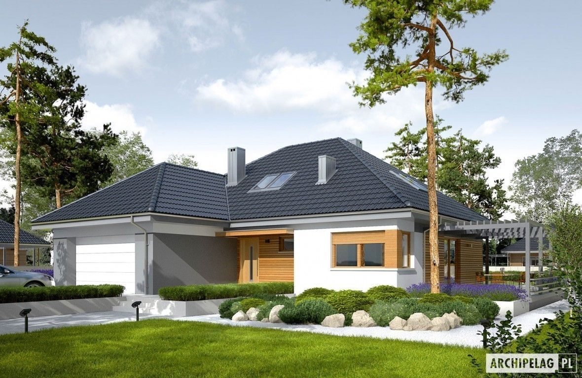 Projekt domu Astrid II G2, Pracownia Projektowa ARCHIPELAG Pracownia Projektowa ARCHIPELAG منازل