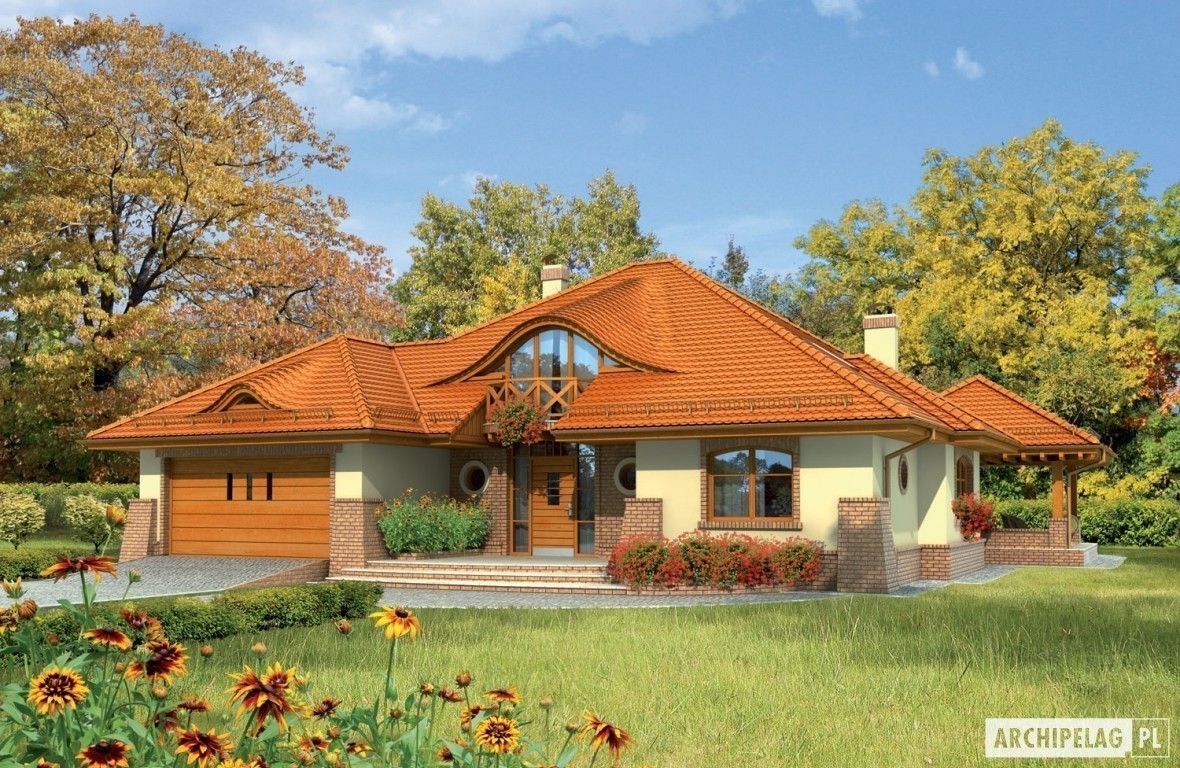 Projekt domu Seweryna G2 , Pracownia Projektowa ARCHIPELAG Pracownia Projektowa ARCHIPELAG Classic style houses