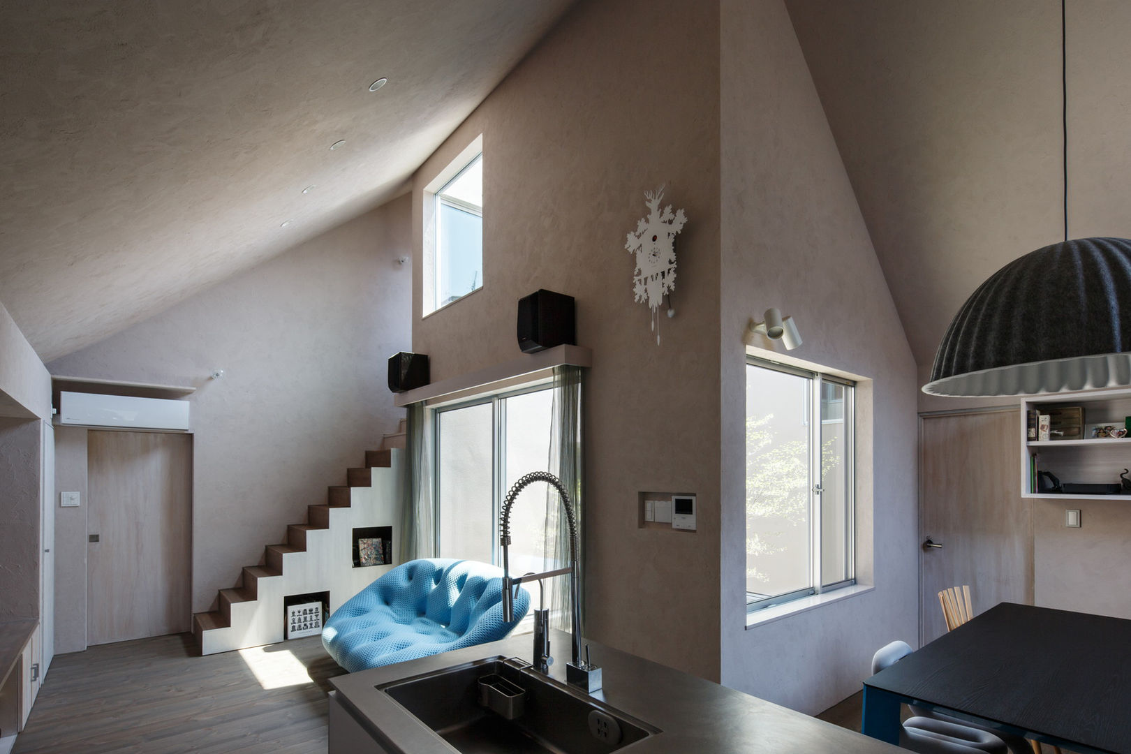 Elephant House 中西ひろむ建築設計事務所／Hiromu Nakanishi Architects Living room Wood Wood effect