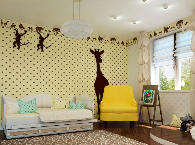 Горошек, горошек, горошек!!!, Sweet Hoome Interiors Sweet Hoome Interiors Modern nursery/kids room