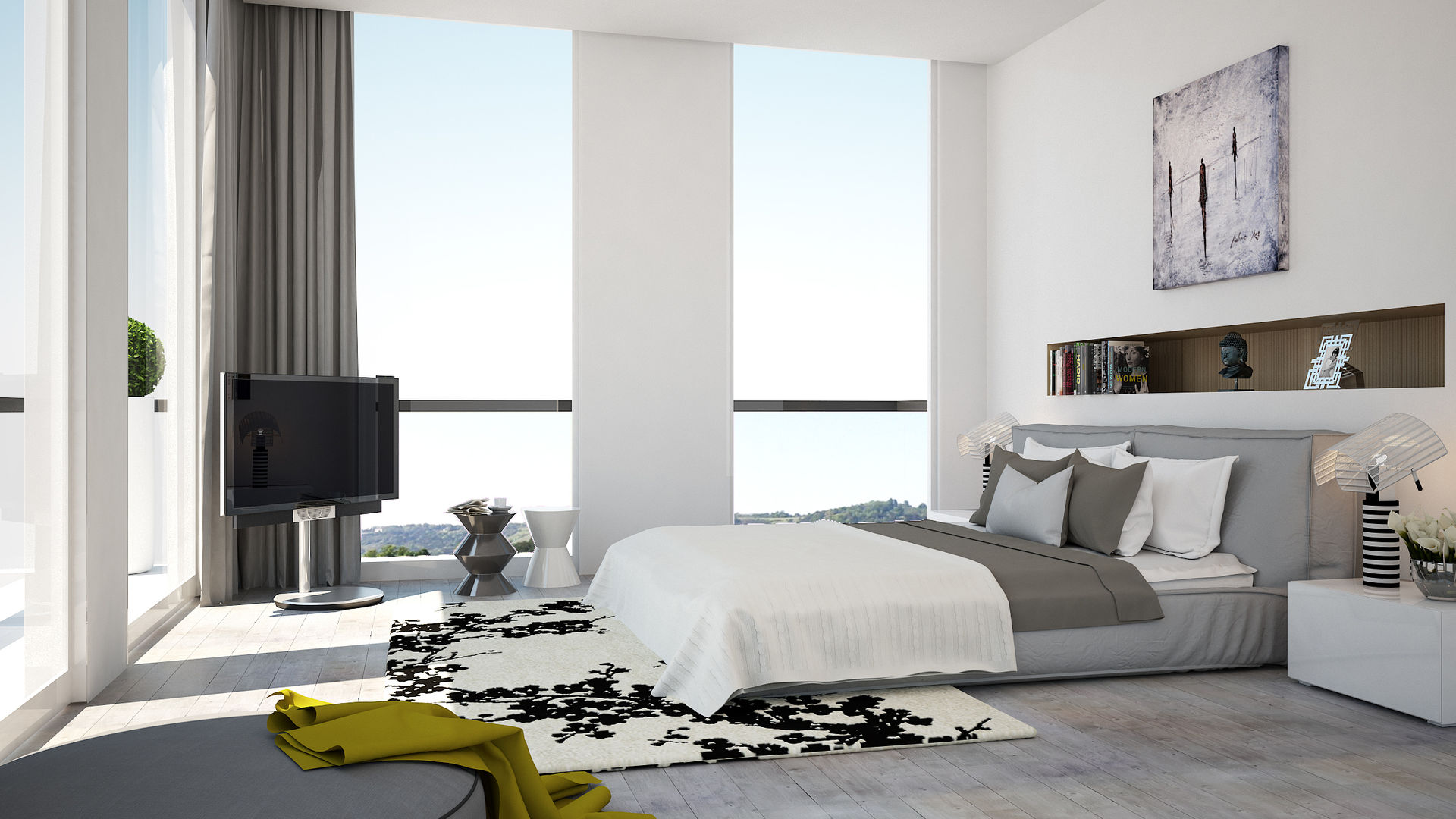 Bedroom, olivia Sciuto olivia Sciuto Dormitorios de estilo moderno
