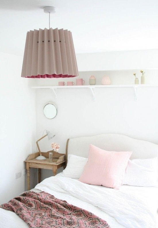 Light Peachblossom and Carmine Twin Tone Lampshade Lane Moderne Schlafzimmer Beleuchtung
